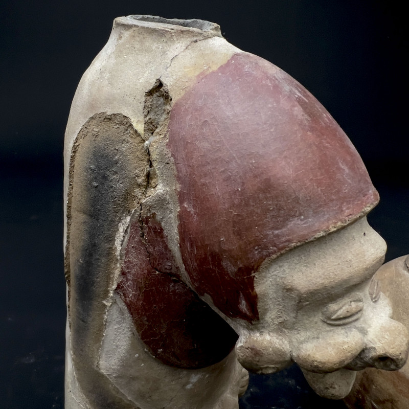 Two Pre-Columbian Ecuadorian Style Ceramic Figural Vessels