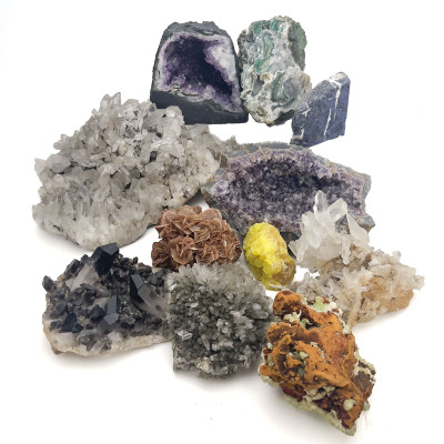 Image for Lot Collection of Twelve Mineral and Crystal Specimens
