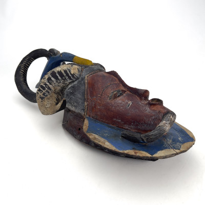 A West African Guro Polychrome Wooden Mask