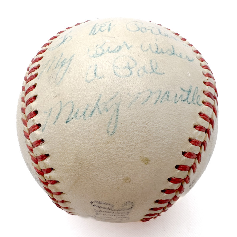 Mickey Mantle Signed Baseball