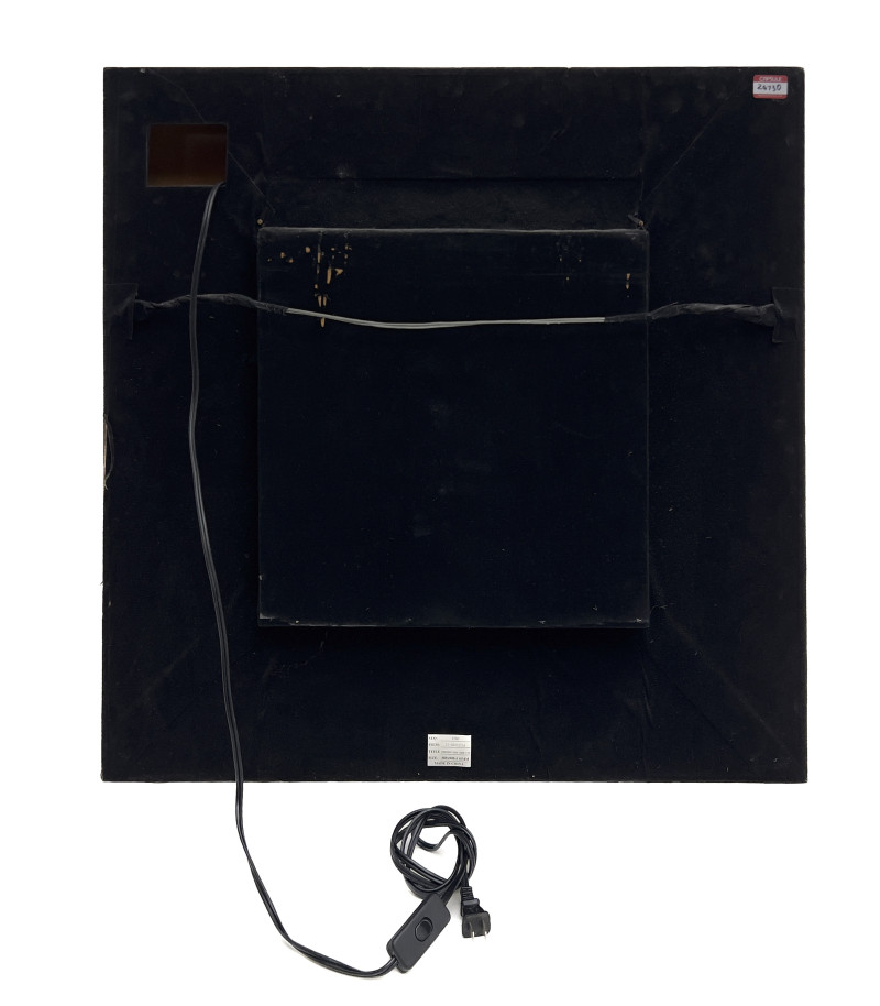 An Illuminated Shadow Box Diorama of Ganesha