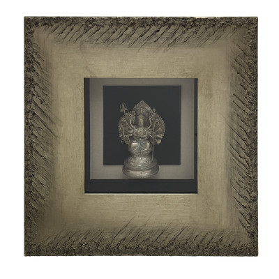 Image for Lot An Illuminated Shadow Box Diorama of Ganesha
