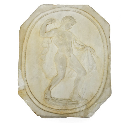 Image for Lot Neoclassical Bather Plaque