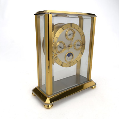 Hour Lavigne - A Brass and Glass Chronometer Desk Clock