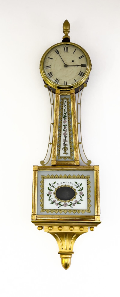 Image for Lot A Federal Style Replica of a Simon Willard Patent Banjo Wall Clock