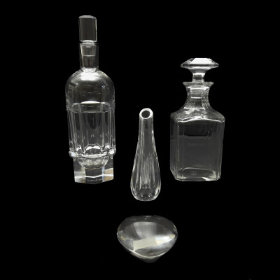 Image for Lot Baccarat - Collection of Four Crystal Tabletop Items