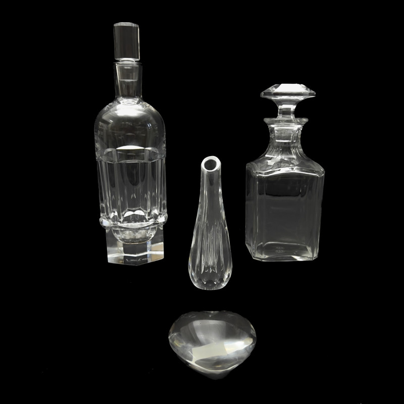 Baccarat - Collection of Four Crystal Tabletop Items