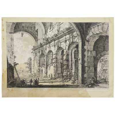 Image for Lot Giovanni Battista Piranesi - Veduta of Domitian's Menagerie