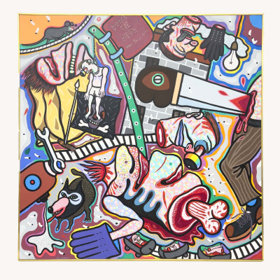 Image for Lot Luis Cruz Azaceta - "Do Not Die" Here From 8am to 6pm Resultados del Tiempo