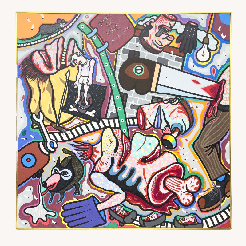 Luis Cruz Azaceta - "Do Not Die" Here From 8am to 6pm Resultados del Tiempo