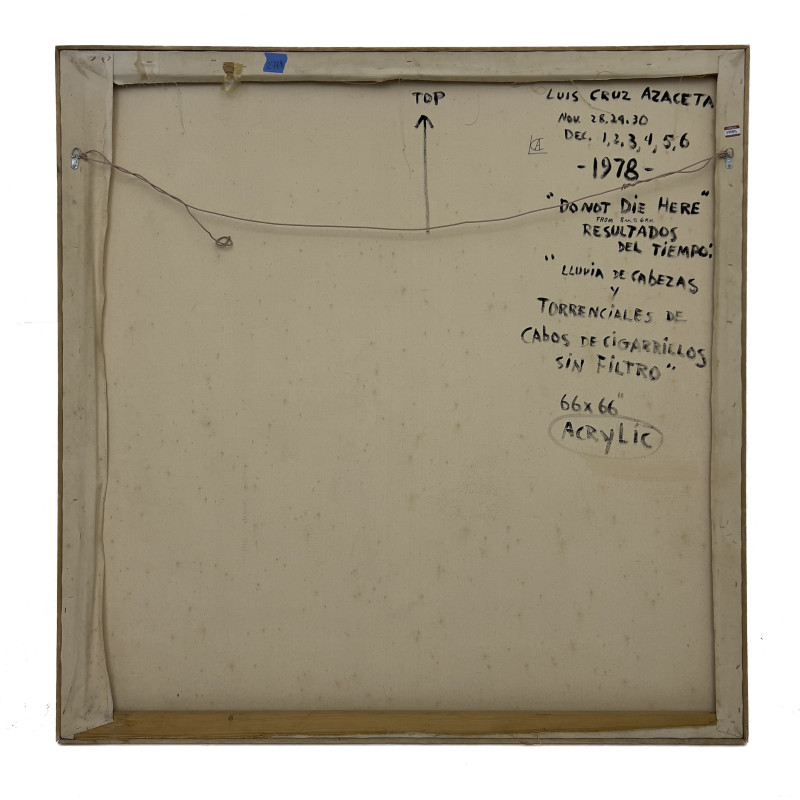 Luis Cruz Azaceta - "Do Not Die" Here From 8am to 6pm Resultados del Tiempo