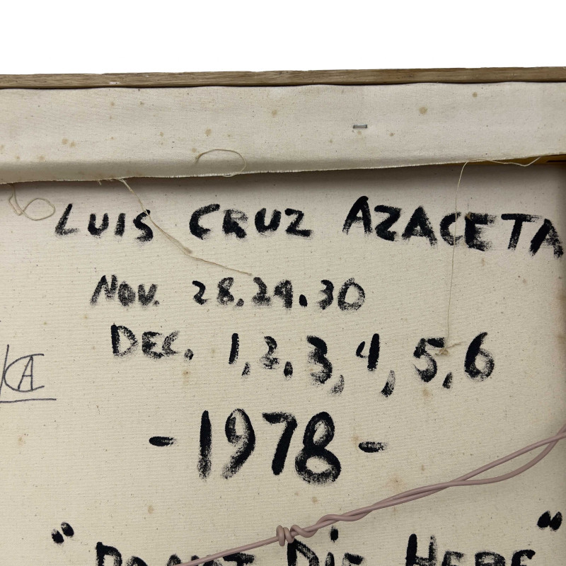 Luis Cruz Azaceta - "Do Not Die" Here From 8am to 6pm Resultados del Tiempo