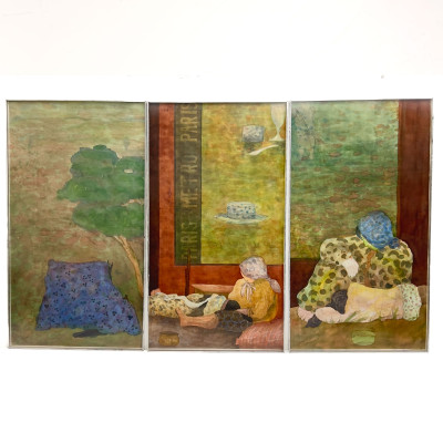 Image for Lot Elie Abrahami - triptych