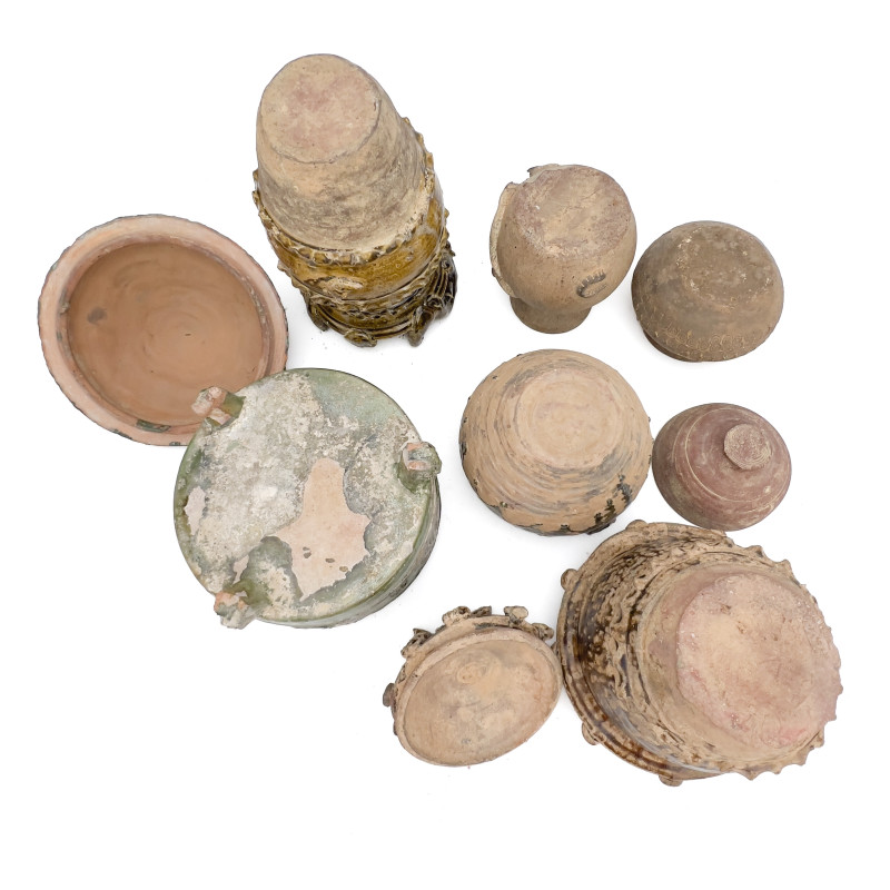 Group of Eight Chinese Pottery Vessels