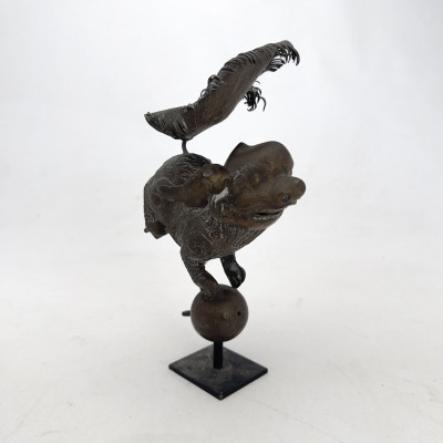 A Collection of Asian Metalwork and Carved Wood Decorative Items