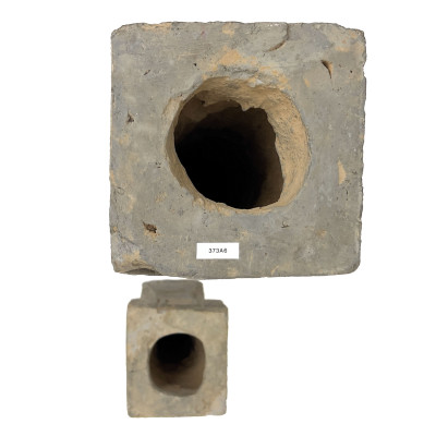 Two Han Dynasty Style Grey Terracotta Architectural Pillars