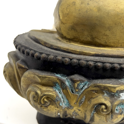 Parcel-Gilt Bronze Cast Seated Tara