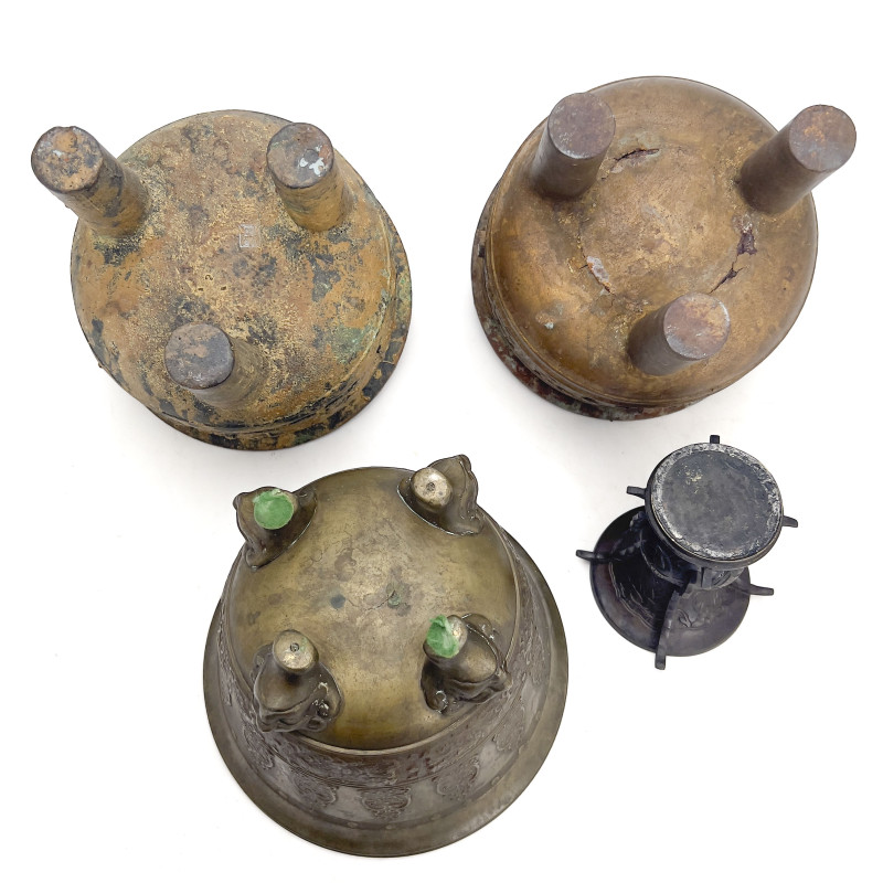 Group of Four Archaic Style Asian Bronze Vessels