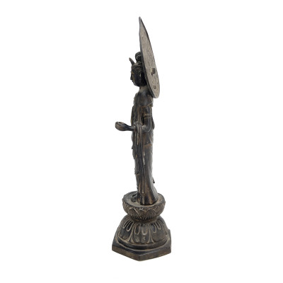A Chinese Sino-Tibetan Style Bronze Figure of Guanyin