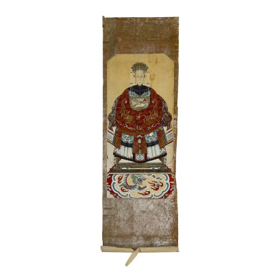 Image for Lot A Chinese Ancestor Portrait Hanging Scroll
