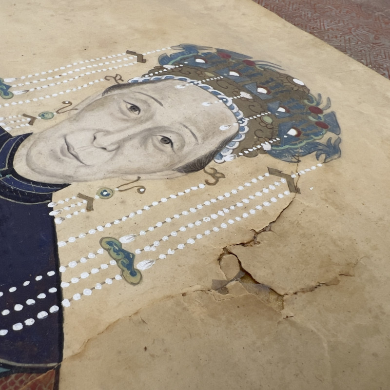 A Chinese Ancestor Portrait Hanging Scroll