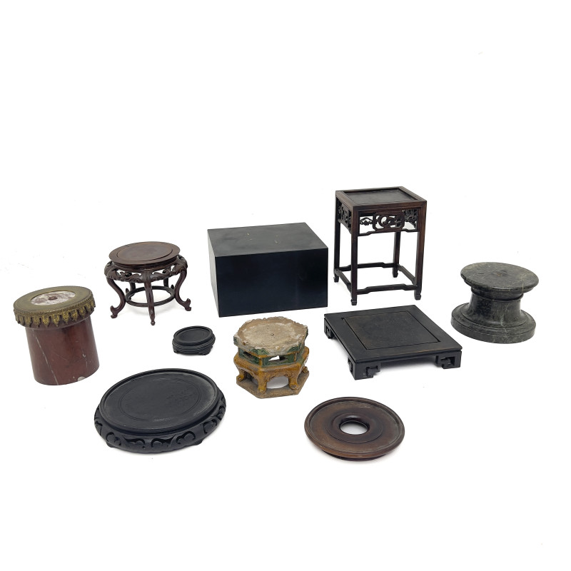 Group of Ten Chinese and Continental Display Stands