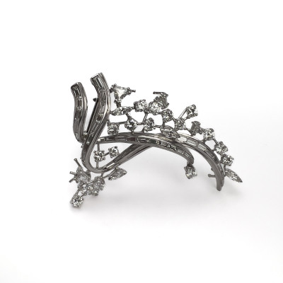 Image for Lot Platinum and Diamond Brooch
