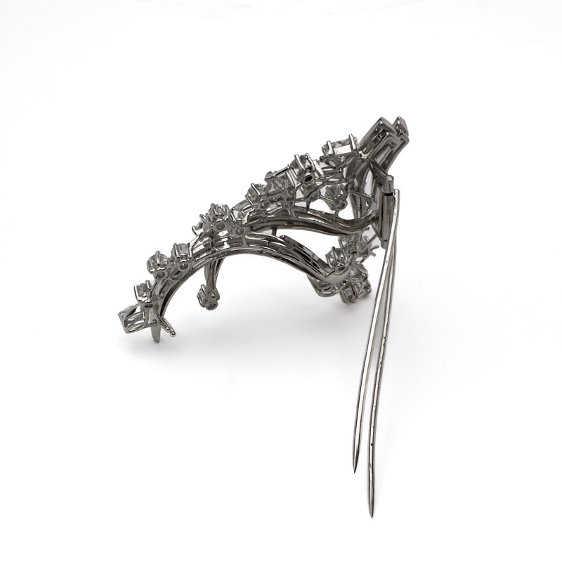 Platinum and Diamond Brooch