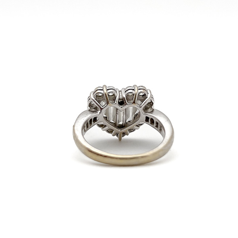 Gregg Ruth - White Gold Diamond Heart Beats Ring
