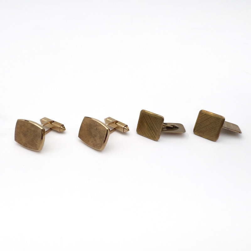 Two Pairs of Gold Cufflinks