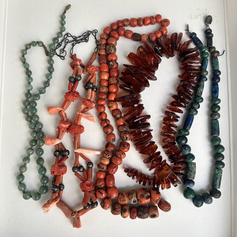A Sterling Silver Multi -gem and Semi-precious Stone Jewelry Group