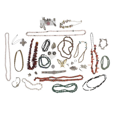 Image for Lot A Sterling Silver Multi -gem and Semi-precious Stone Jewelry Group