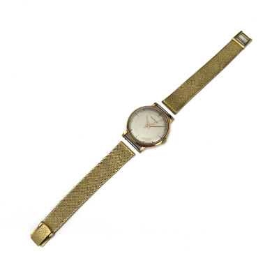 Image for Lot Jaeger-LeCoultre - A Vintage 18k Yellow Gold Gentleman's Wristwatch with Detached Mesh Band