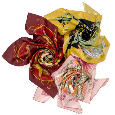 Image for Lot Ferragamo - Three Silk Scarves