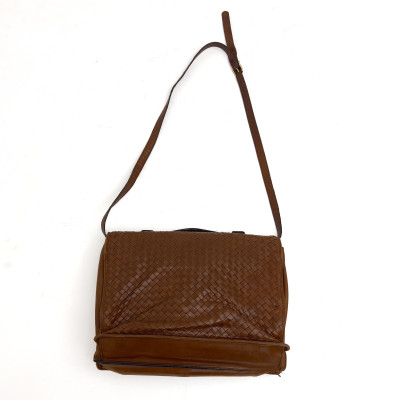 A Bottega Veneta Intrecciato Leather Briefcase