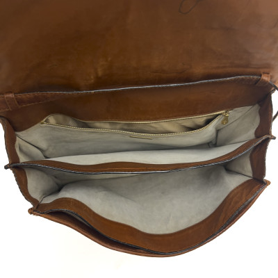 A Bottega Veneta Intrecciato Leather Briefcase