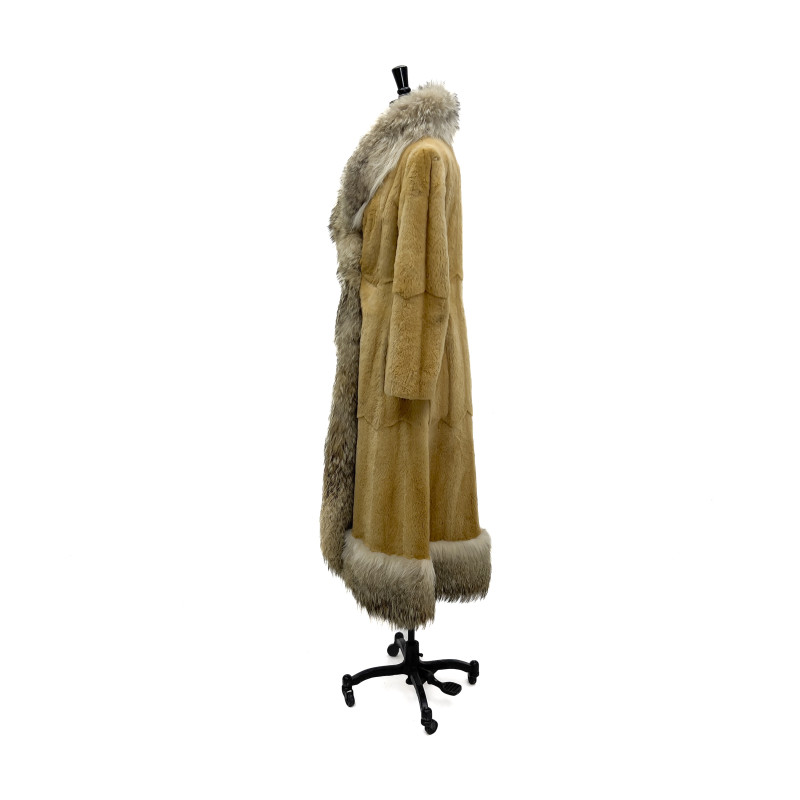 Miss Bergdorf Full-Length Tan Mink Coat
