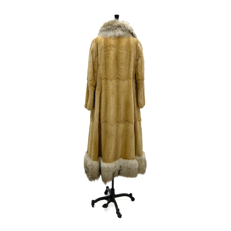 Miss Bergdorf Full-Length Tan Mink Coat