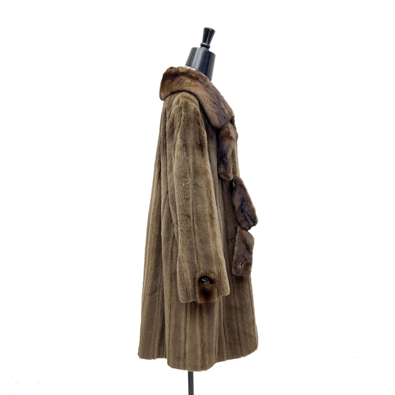 Mohl Fur Co. Let-Out Mink Coat by Bill Blass