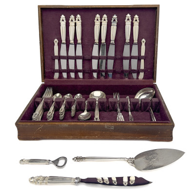 Image for Lot Georg Jensen - Acorn Flatware and Serviceware