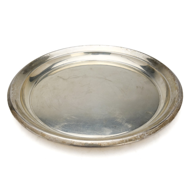An American Sterling Silver Presentation Salver by Towle Silversmiths