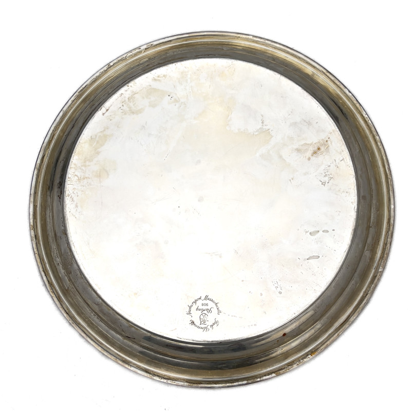 An American Sterling Silver Presentation Salver by Towle Silversmiths
