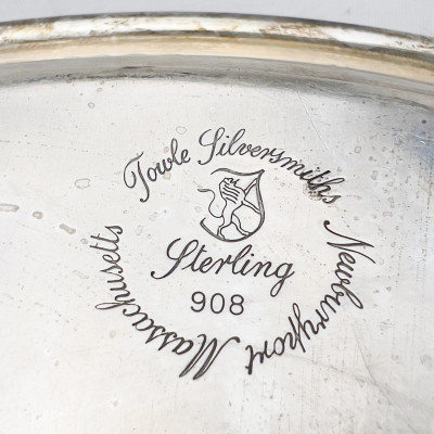 An American Sterling Silver Presentation Salver by Towle Silversmiths