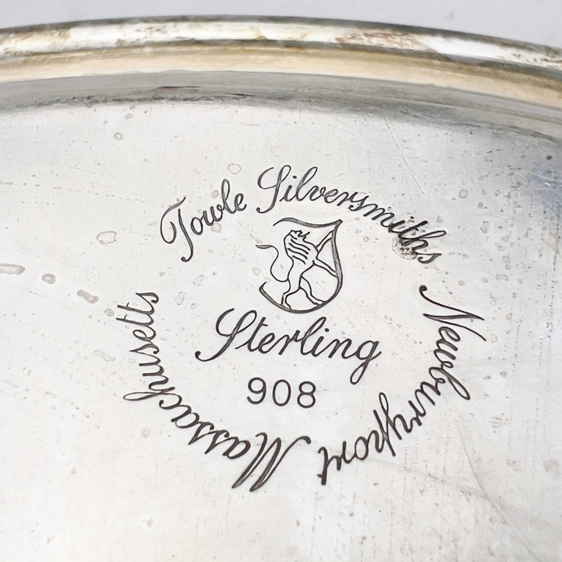 An American Sterling Silver Presentation Salver by Towle Silversmiths