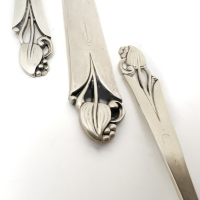 Frank W. Smith - Woodlily Sterling Silver Flatware Service