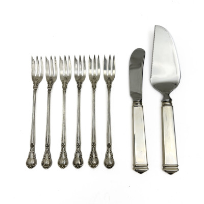 Image for Lot A collection of Gorham and Tiffany & Co. sterling silver flatware