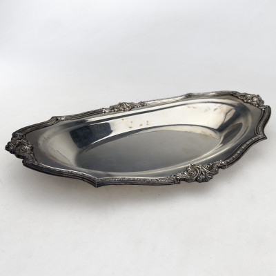 Image for Lot American Sterling Silver Chippendale Style Oval Serving Tray