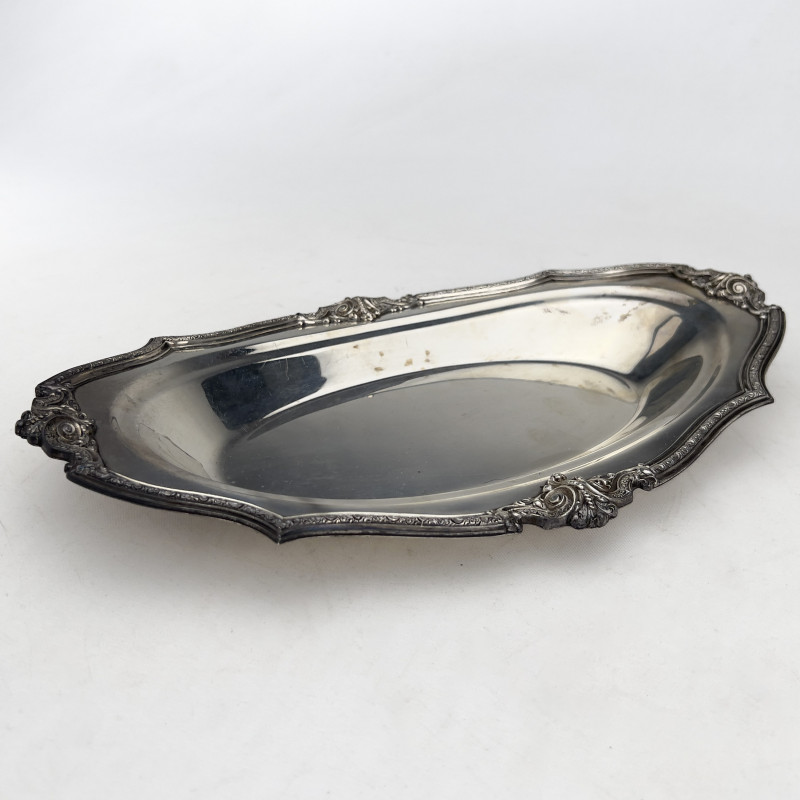 American Sterling Silver Chippendale Style Oval Serving Tray