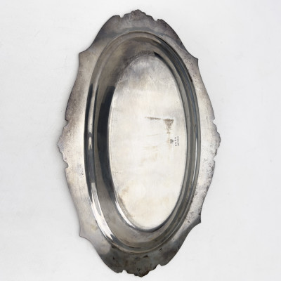 American Sterling Silver Chippendale Style Oval Serving Tray