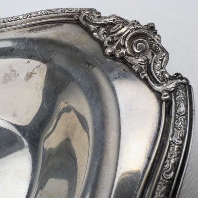American Sterling Silver Chippendale Style Oval Serving Tray